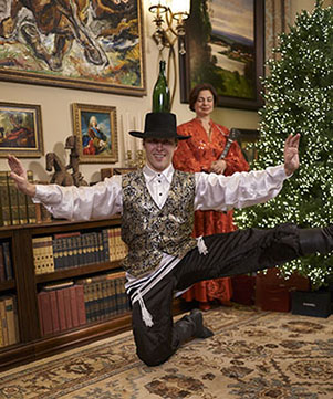 Jewish Bottle Dance, Russian Themed Party, Philadelphia, Pennsylvania, Elina Karokhina, dancer Vladimir Nikitin, photo credit Master Studio Photography - 267.312.2224  www.master-studio.com