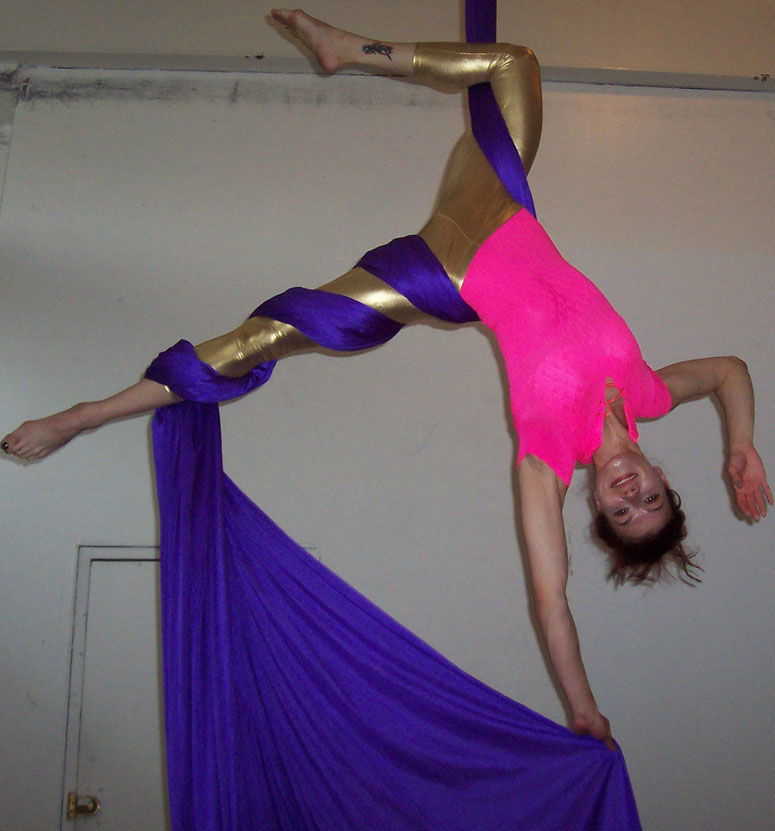 Aerial Silks artist Gina DeFreitas